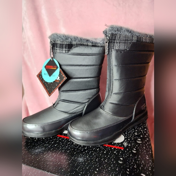 totes Lexi Women's Waterproof Snow Boots Pewter Size 7 - Picture 11 of 14